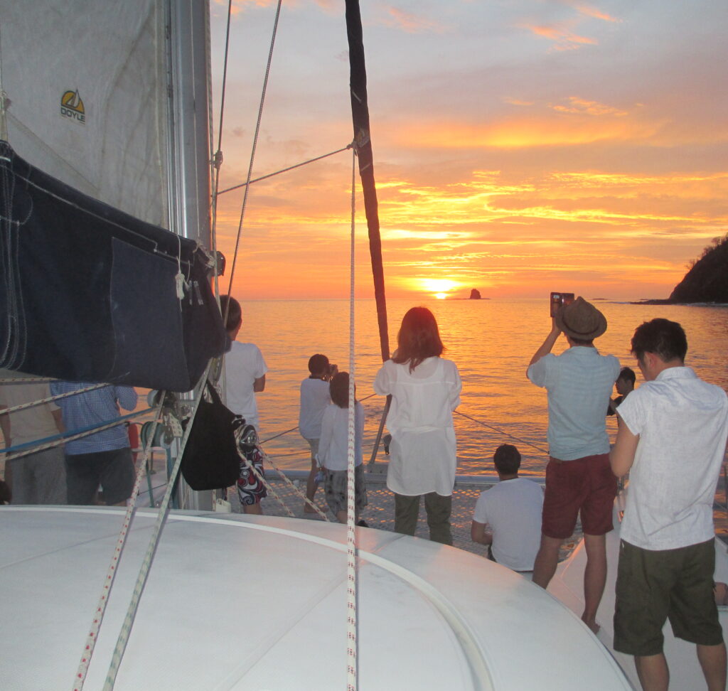 Enjoy the best sunsets in our Catamarans and Monohulls